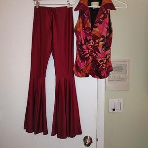 Palasso Pants With Matching Gliter Top